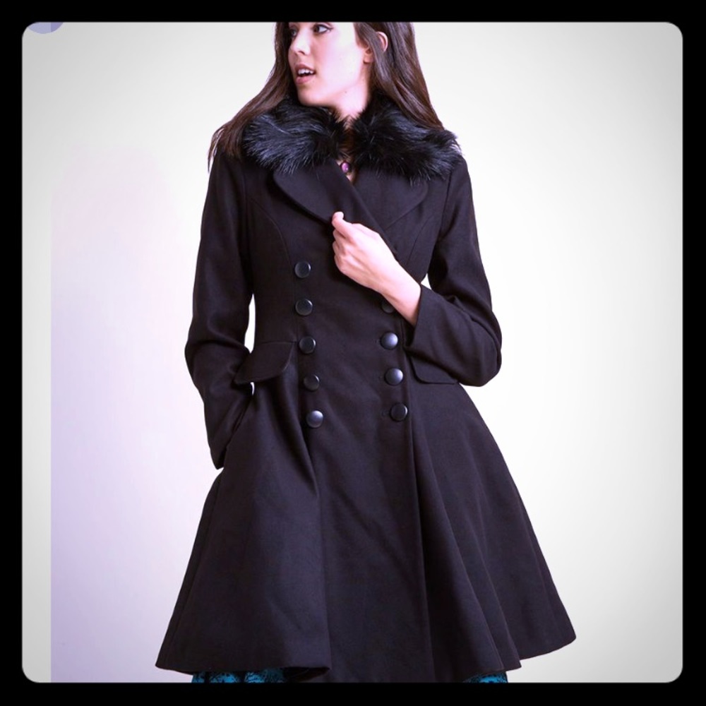 Hell Bunny Fit and Flare Coat